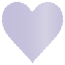 Vista Scallop Heart Card 4 Inch - 25/Pk
