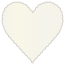 Citrine Scallop Heart Card 4 Inch - 25/Pk