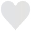 Silver Scallop Heart Card 4 Inch - 25/Pk