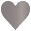 Ash Scallop Heart Card 4 Inch - 25/Pk