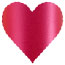 Pink Silk Scallop Heart Card 4 Inch - 25/Pk