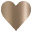 Pearl Silk Scallop Heart Card 4 Inch - 25/Pk