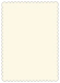 Crest Natural White Scallop Card 5 x 7 - 25/Pk