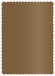 Bronze Scallop Card 5 x 7 - 25/Pk