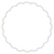 Crest Solar White Scallop Circle Card 2 1/2 Inch - 25/Pk