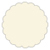 Milkweed Scallop Circle Card 2 1/2 Inch - 25/Pk