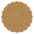 Natural Kraft Scallop Circle Card 2 1/2 Inch - 25/Pk