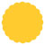 Soleil Scallop Circle Card 2 1/2 Inch - 25/Pk