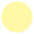 Sugared Lemon Scallop Circle Card 2 1/2 Inch - 25/Pk