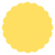 Lemon Drop Scallop Circle Card 2 1/2 Inch - 25/Pk