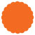 Lava Scallop Circle Card 2 1/2 Inch - 25/Pk