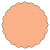 Ginger Scallop Circle Card 2 1/2 Inch - 25/Pk