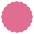 Peony Scallop Circle Card 2 1/2 Inch - 25/Pk