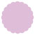 Purple Lace Scallop Circle Card 2 1/2 Inch - 25/Pk