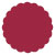 Pomegranate Scallop Circle Card 2 1/2 Inch - 25/Pk