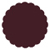 Eggplant Scallop Circle Card 2 1/2 Inch - 25/Pk