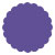Amethyst Scallop Circle Card 2 1/2 Inch - 25/Pk