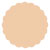 Latte Scallop Circle Card 2 1/2 Inch - 25/Pk