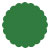 Verde Scallop Circle Card 2 1/2 Inch - 25/Pk