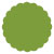 Iguana Scallop Circle Card 2 1/2 Inch - 25/Pk