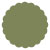 Cactus Scallop Circle Card 2 1/2 Inch - 25/Pk