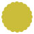 Mystique Scallop Circle Card 2 1/2 Inch - 25/Pk