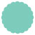 South Beach Scallop Circle Card 2 1/2 Inch - 25/Pk
