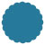 Ocean Scallop Circle Card 2 1/2 Inch - 25/Pk