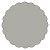 Fog Scallop Circle Card 2 1/2 Inch - 25/Pk