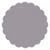 Pewter Scallop Circle Card 2 1/2 Inch - 25/Pk
