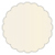 Quartz Scallop Circle Card 2 1/2 Inch - 25/Pk