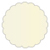 Opal Scallop Circle Card 2 1/2 Inch - 25/Pk