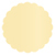 Caramel Scallop Circle Card 2 1/2 Inch - 25/Pk