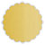 Gold Scallop Circle Card 2 1/2 Inch - 25/Pk