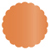 Flame Scallop Circle Card 2 1/2 Inch - 25/Pk