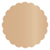 Cappuccino Scallop Circle Card 2 1/2 Inch - 25/Pk