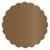 Bronze Scallop Circle Card 2 1/2 Inch - 25/Pk