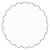 Crystal Scallop Circle Card 2 1/2 Inch - 25/Pk