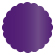 Purple Scallop Circle Card 2 1/2 Inch - 25/Pk