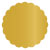 Olive Scallop Circle Card 2 1/2 Inch - 25/Pk