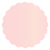 Rose Scallop Circle Card 2 1/2 Inch - 25/Pk