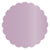Violet Scallop Circle Card 2 1/2 Inch - 25/Pk