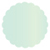 Lagoon Scallop Circle Card 2 1/2 Inch - 25/Pk