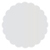 Silver Scallop Circle Card 2 1/2 Inch - 25/Pk