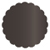 Onyx Scallop Circle Card 2 1/2 Inch - 25/Pk