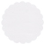 Linen Solar White Scallop Circle Card 2 1/2 Inch - 25/Pk