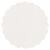 Linen Natural White Scallop Circle Card 2 1/2 Inch - 25/Pk
