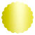 Green Silk Scallop Circle Card 2 1/2 Inch - 25/Pk