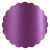 Purple Silk Scallop Circle Card 2 1/2 Inch - 25/Pk