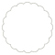 Crest Solar White Scallop Circle Card 3 Inch - 25/Pk